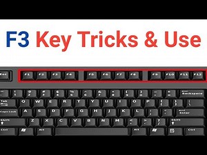 What are the use of F3 Function Key on the Keyboard