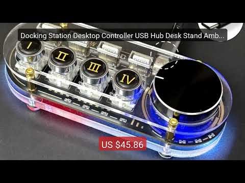 Docking Station Desktop Controller USB Hub Desk Stand Ambient ... — Hot Deal 2026 | Limited Offer!