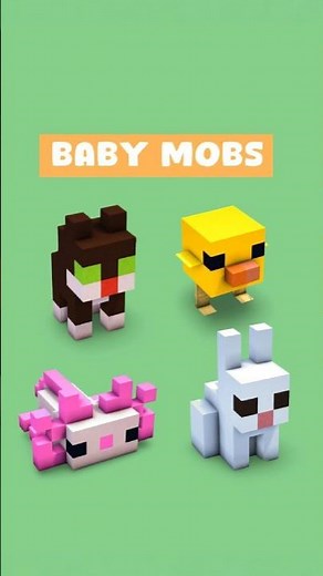 Building Baby Mob Statues in Minecraft