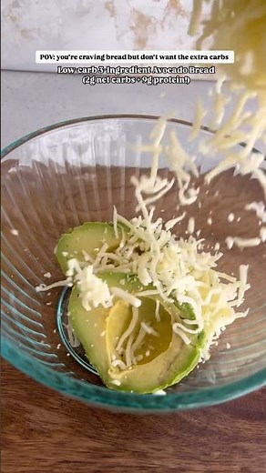 3-Ingredient Keto Avocado Bread | Only 2g Net Carbs! Easy Healthy Breakfast #Shorts