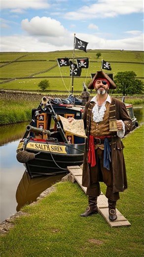 The Pirate Narrowboat #canalboat #canal #narrowboat #boating #pirate #british | Canal Boats