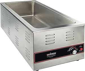 Winco Electric Portable Food Pan Warmer, 1500 W, 120V, 4/3 Size