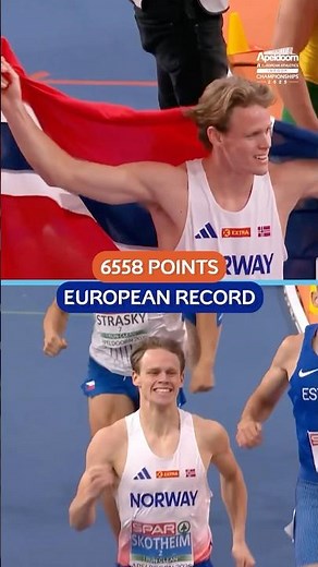 Sander Skotheim 🇳🇴 sets the European heptathlon record for the second time in 🖐️ weeks!