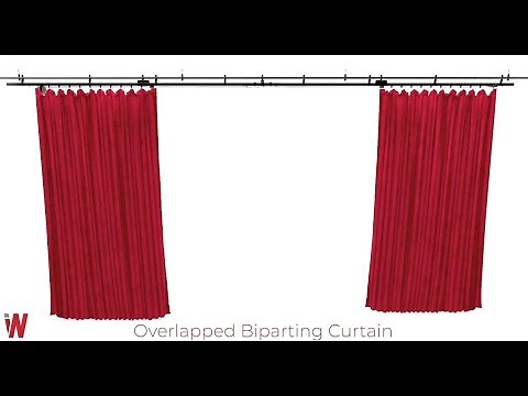 IWEISS Overlapped Biparting Curtain