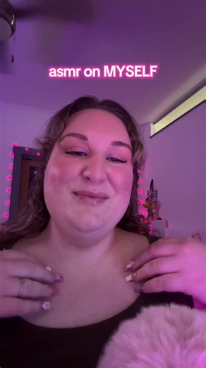 Personal attention on myself with long nails, face tracing, palm scratching, and hair touching 💞 #asmr #asmrnails #relax #insomnia #tinglyasmr