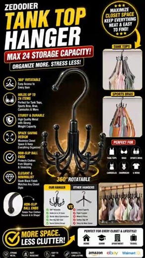 24 Items, 1 Hanger! Closet Transformation