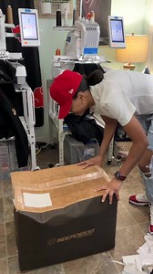 35K views · 1.5K reactions | Wasn’t expecting so many people needed a medium hoodie, im glad this box came in, I did all the backs of the hoodies now I got to do all the fronts and sleeves then hoodies will be fully embroidered ready to be packed and shipped. Then I can start on the next customers items after #hoodie #RodWave #unboxing #rodwavemusic | LaLa’s Embroidery | Facebook