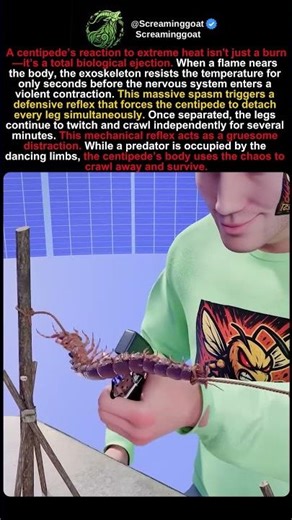 Why Centipedes "EXPLODE" Their Legs When Burned? 😱🔥