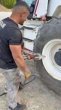 Remove iron from tire and repair