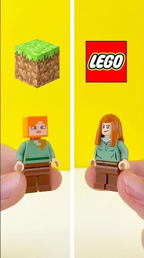 LEGO vs LEGO Minecraft builds