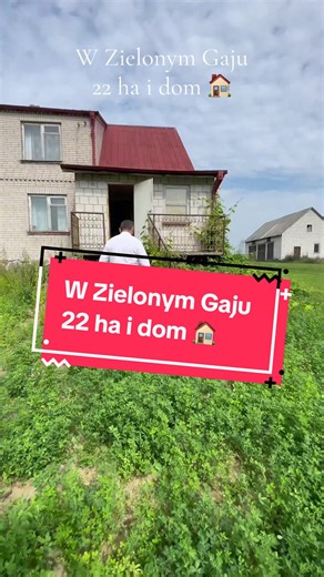 Zielony Gaj: 22 ha ziemi z domem na sprzedaż