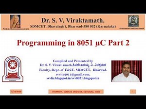 8051 Micro-controller programming part 2