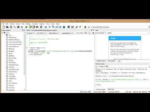 Displaying an image- Basics of Image Processing using python (spyder)