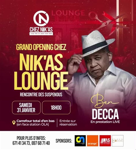 Ben decca au NIK'AS LOUNGE