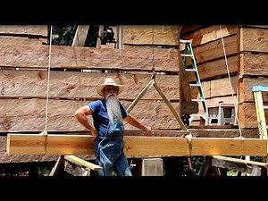 Second Floor Joist, Dovetail Log Cabin Build (Ep 31)