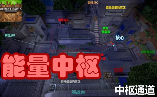 【我的世界】超难PVE防守地图>能量中枢