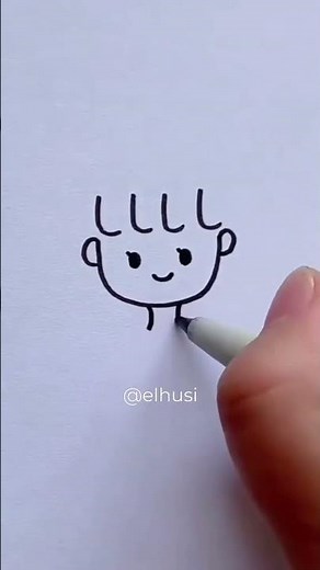 Cómo dibujar una niña con la letra LLLL y la U #drawing #dibujo #manualidades #tutorial #arte #art