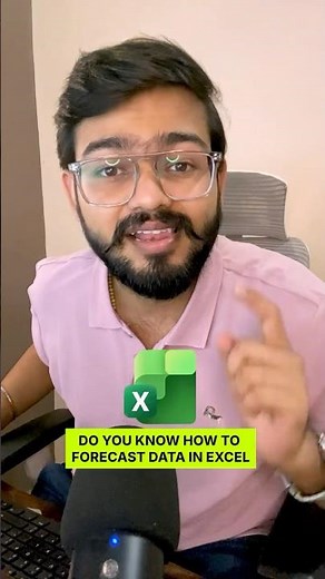 Don't Forecast Data Manually in Excel! Instead Use Amazing Trick #excel #exceltips #shorts