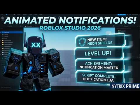 How to Make Animated Notification Popups in Roblox Studio (2026 Tutorial) 🔔 | Smooth UI System