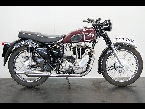 Matchless G80 1955 500cc 1 cyl - start up - 4K