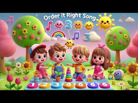 🎵 Order It Right Song – Super Fun Learning Song for Kids 🎶 | Sequence & Order Game 🧩
