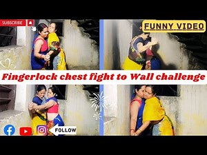 Fingerlock chest push to Wall challenge vlog #challangevlog #funnyvlogs