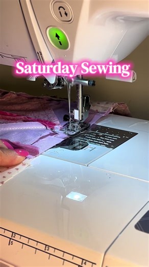The sounds of sewing in the morning 🧵 🪡 #fyp #sewingvlog #asmr #february