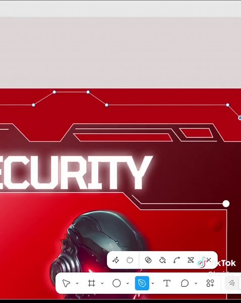 Desain Nama Tag Futuristik Menggunakan Figma