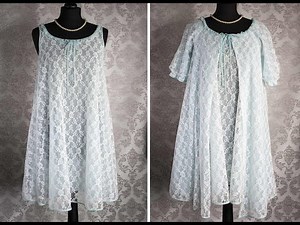 1960s Richard Shops peignoir set