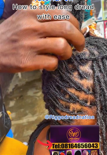 Tutorial on how to style dread#dreadlocks #tutorial #salonline #igando #firstgatelasu#festac#goviral