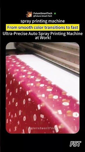 Ultra-Precise Auto Spray Printing Machine at Work!