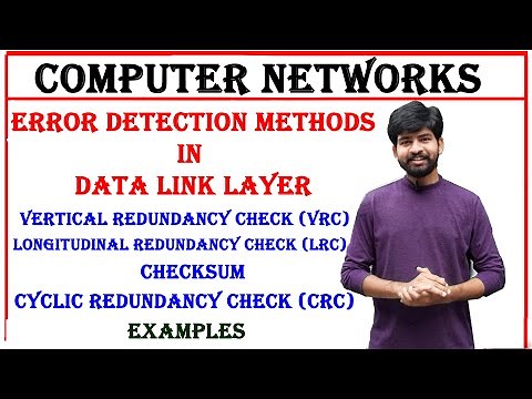 error detection methods, vertical, longitudinal, cyclic redundancy check, checksum, vrc, crc, lrc