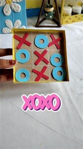 🐥ഇനി ഫോണിൽ കളി കുറച്ച് കുറക്കാം 🫣😌|DIY XOXO game | Nesora nest#diy#craft#xoxo#game #fyp#artandcraft