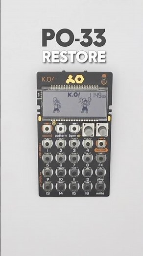 The FAST Way to Restore PO-33 Projects. #pocketoperator #po33 #teenageengineering