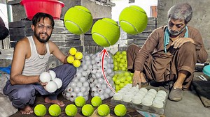 24M views · 92K reactions | Fascinating Process Of Making Tennis Balls | Restoration Skills | Facebook