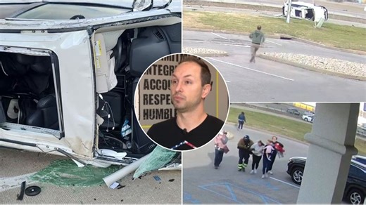 Good samaritans rescue mother, twins after dramatic rollover crash during police pursuit