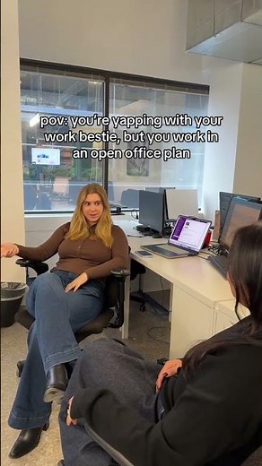 POV: Gossiping With Your Work Bestie in an Open Office 😂☕️