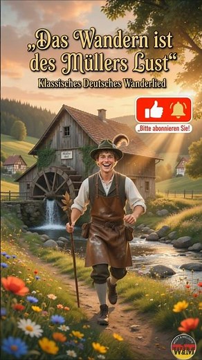 Das Wandern ist des Müllers Lust – Klassisches Deutsches Wanderlied #volkslied #musik #volksmusik