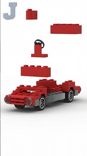 LEGO Simple Red Minivarn Speed Build #letsbuildlego