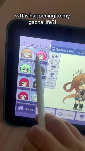 what the.. #justmonika #gacha #monika #ddlc #viral | Gacha