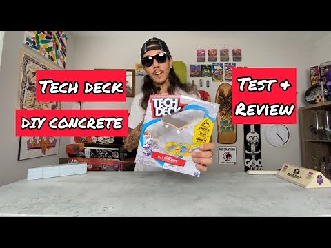 Tech Deck DIY Concrete Unboxing Test & Review