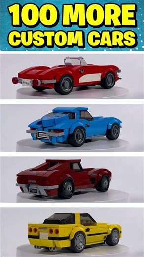 I built every generation of Corvette with Lego!