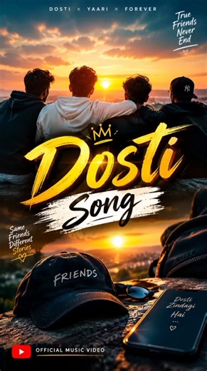DOSTI | Best Friends Forever | Yaari Dosti Song | Friendship Song 2026 | Official Music Video