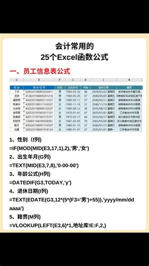 70K views · 271 reactions | #excel函數用的不好,真的很影響工作效率!今天給大家整理了財務常用的excel函數公式,一共二十五個!有了它工作效率提升 95% | Excel tutorial | Facebook