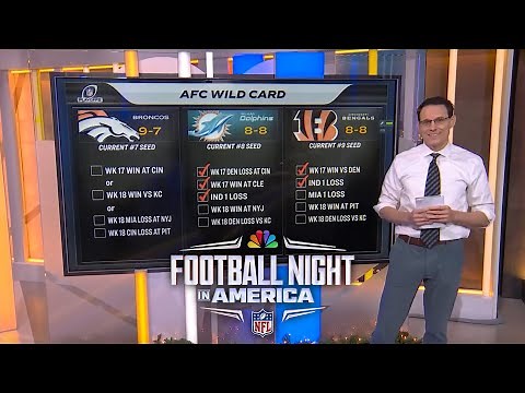 NFL playoff picture: Steve Kornacki examines NFC, AFC races in Week 17 | FNIA | NFL on NBC