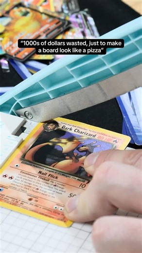 $1000s wasted for making a charizard chessboard look like a pizza #pokemon #pokemoncards #tcg #chess