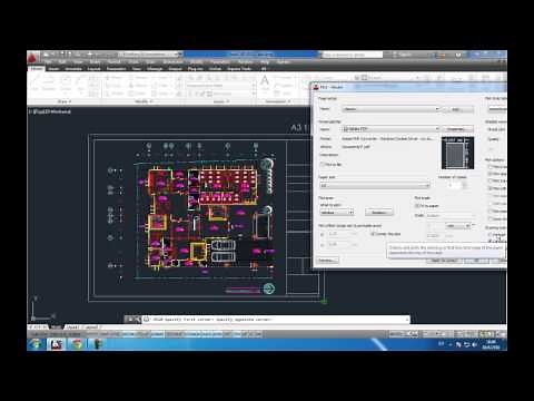 การสร้าง Title Block และการ Plot AutoCAD