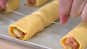 Spice up your life with our chicken and chorizo sausage rolls. Find the recipe here: https://bit.ly/2LjXdxl | delicious. Australia