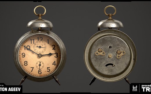 【Maya零基础建模】次世代全流程制作“闹钟”建模案例讲解