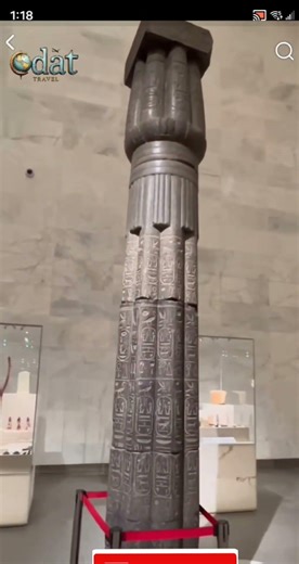Ancient Egyptian Carved Column at British Museum #ancient #egypt #column #carvings #history #obelisk